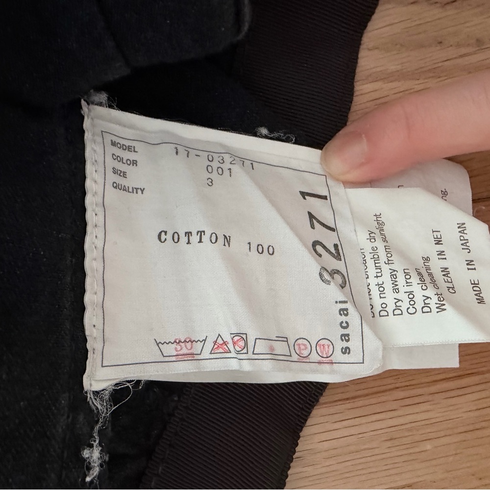 Sacai grey denim top - Picture 4 of 6